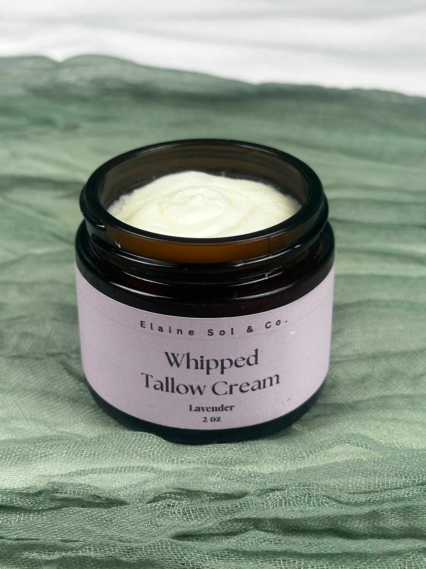 2oz Lavender Whipped Tallow Cream (Lavender Scent)