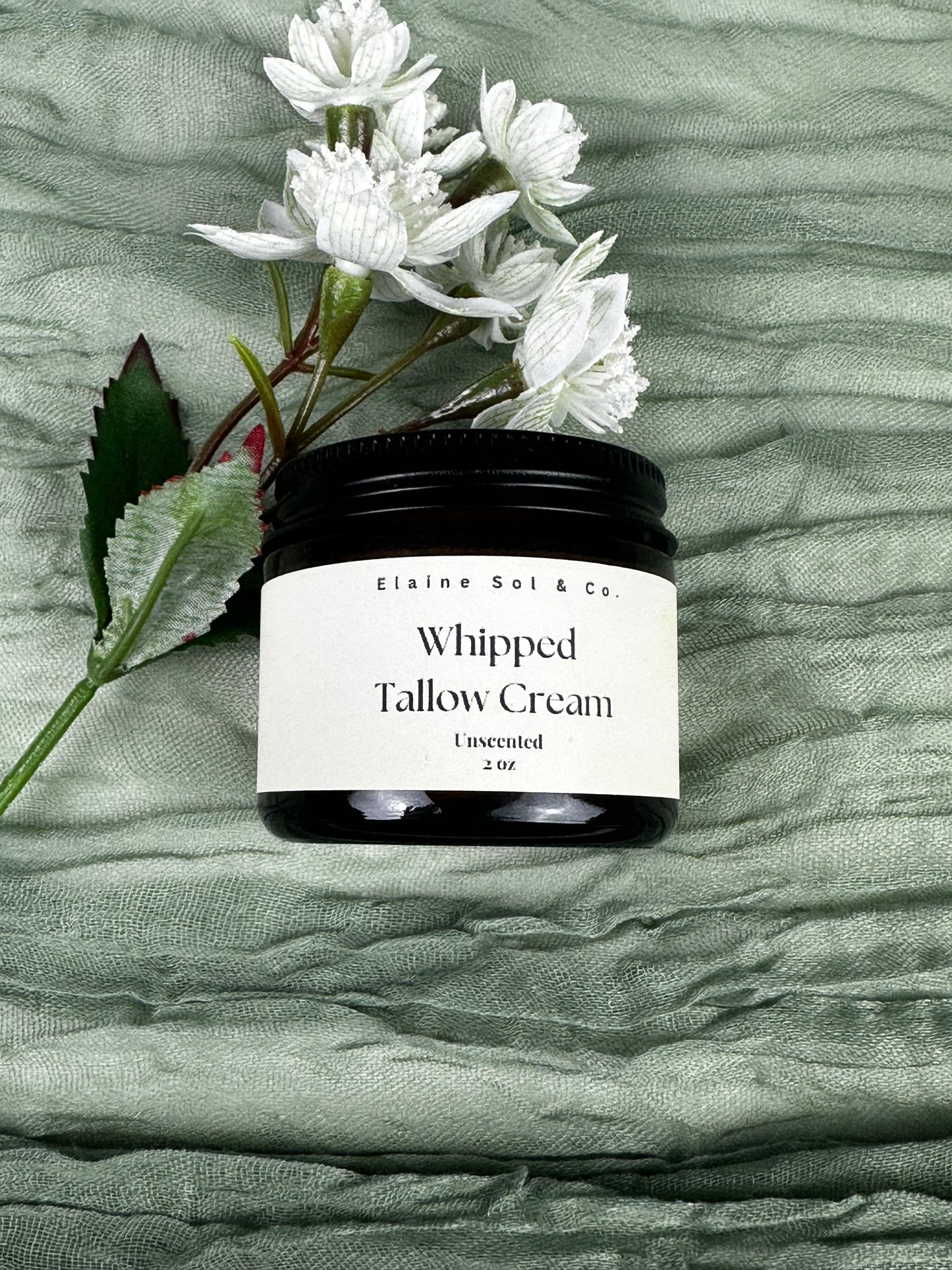 2oz Whipped Tallow Cream (Unscented)