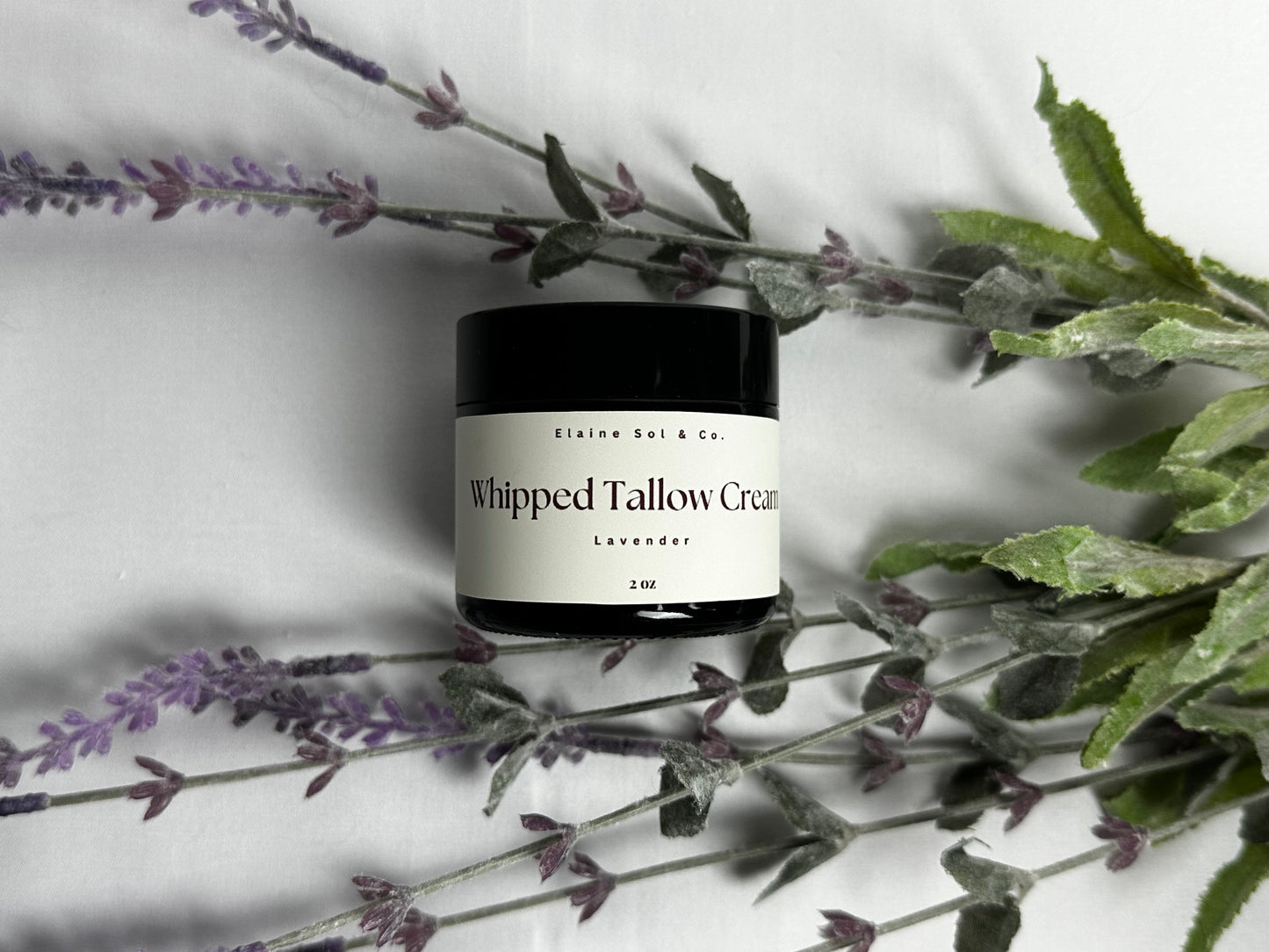 2oz Lavender Whipped Tallow Cream (Lavender Scent)