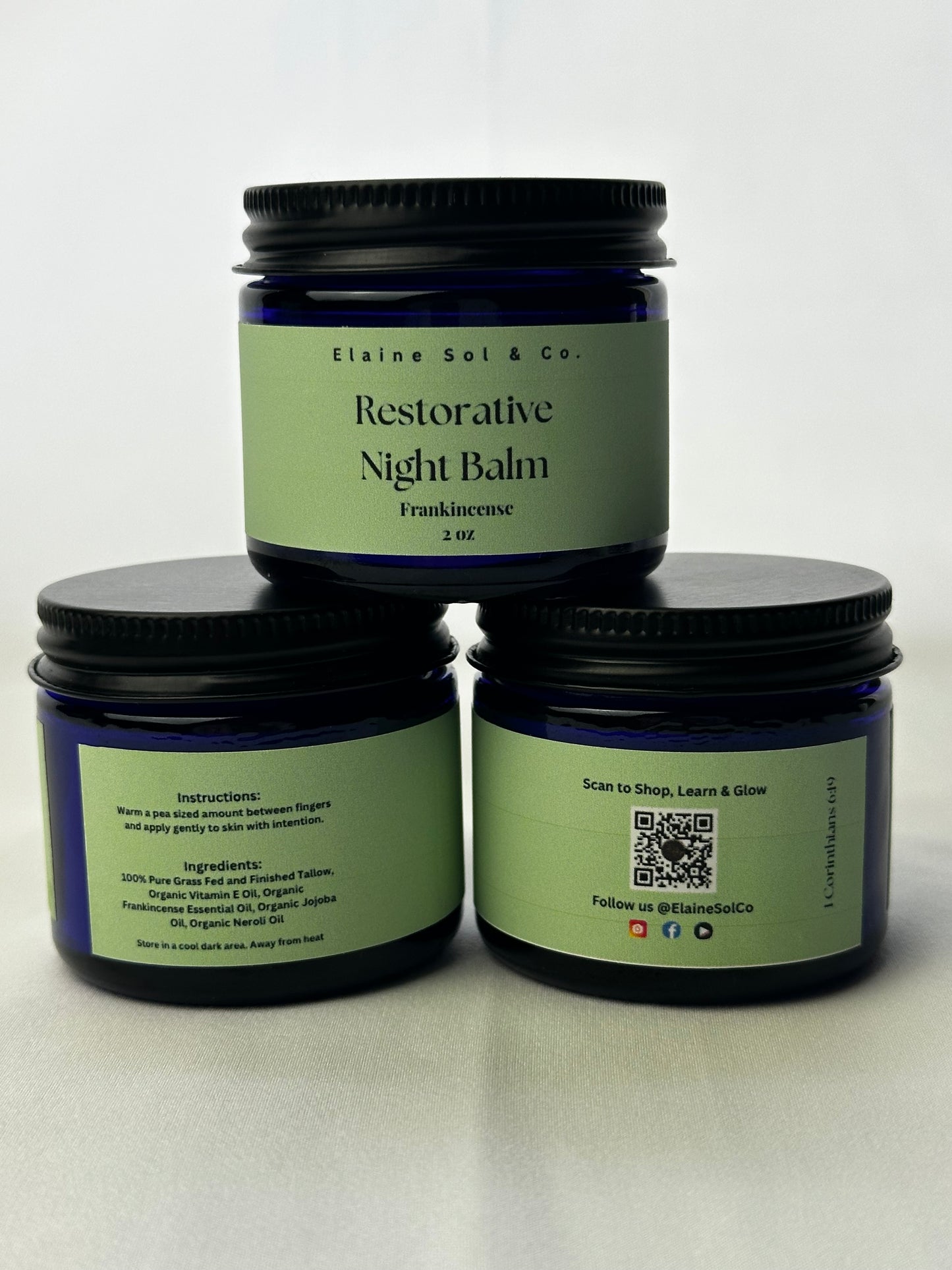 2oz Frankincense Tallow Balm(Frankincense Scent)