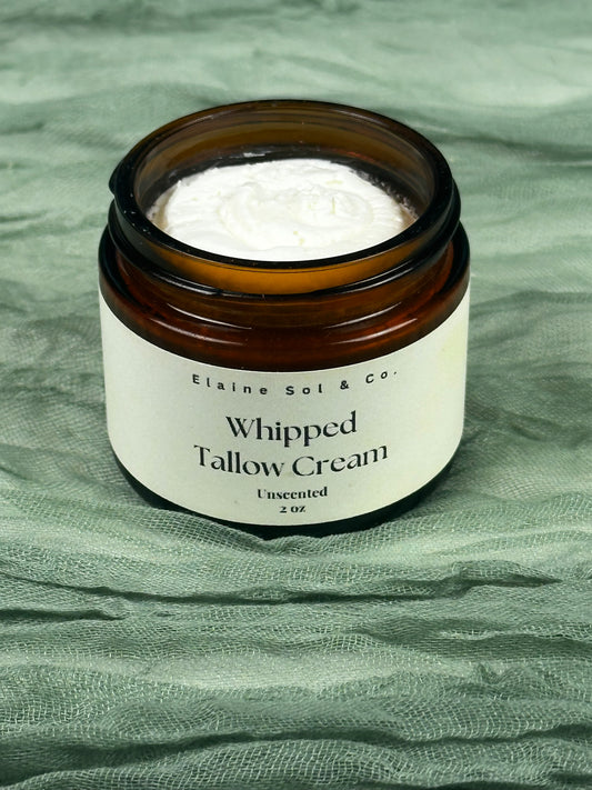 2oz Whipped Tallow Cream (Unscented)