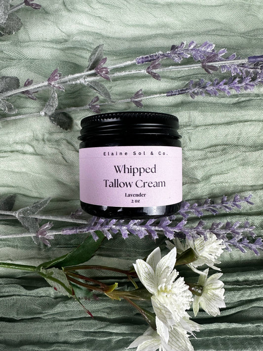 2oz Lavender Whipped Tallow Cream (Lavender Scent)