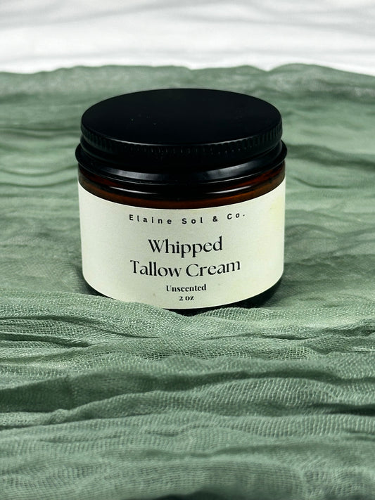 2oz Whipped Tallow Cream (Unscented)