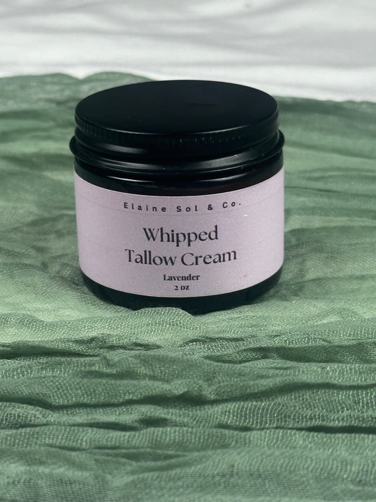 2oz Lavender Whipped Tallow Cream (Lavender Scent)