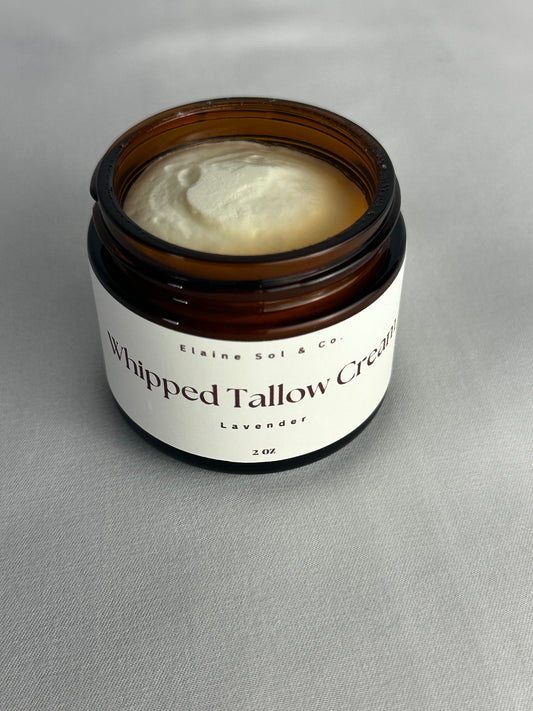 2oz Lavender Whipped Tallow Cream (Lavender Scent)